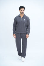 Grey Quarter Zipper Co-Ord Set