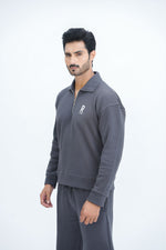 Grey Quarter Zipper
