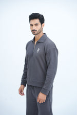 Grey Quarter Zipper Co-Ord Set