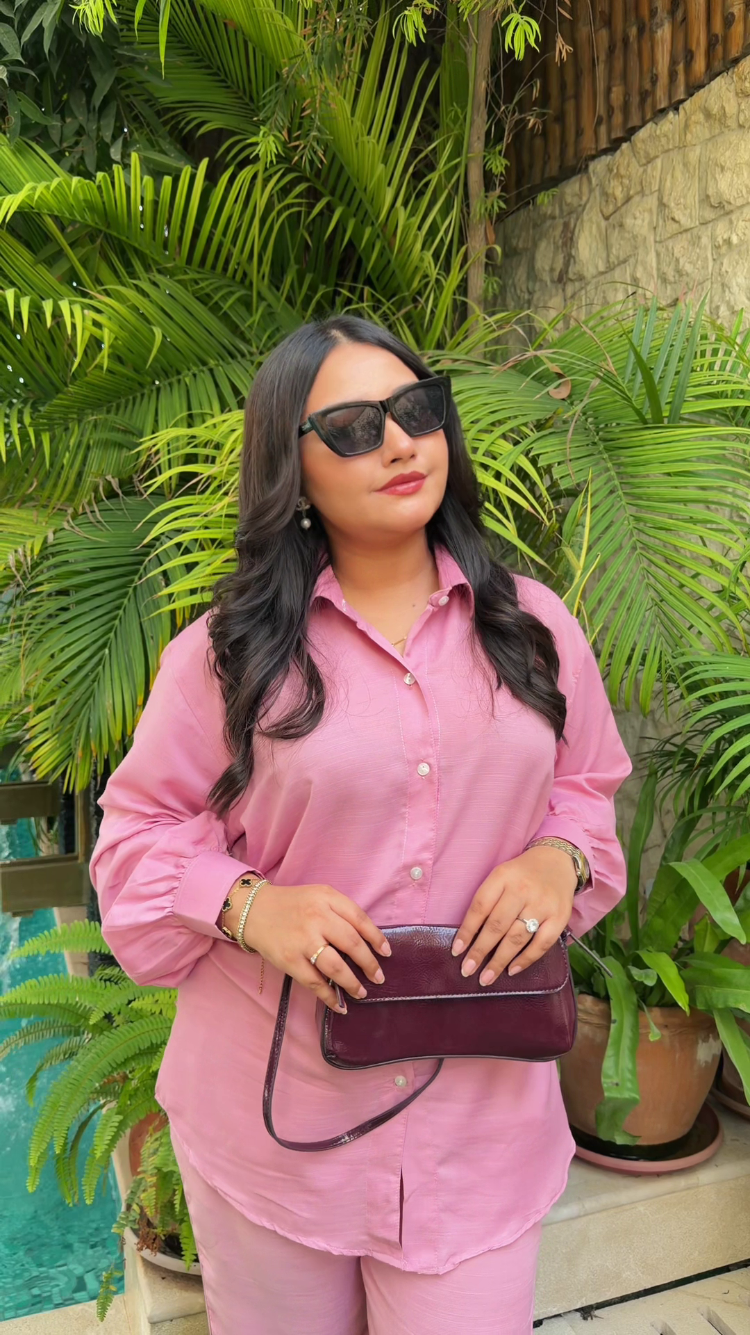 Cotton Slub Rose Blush Coord