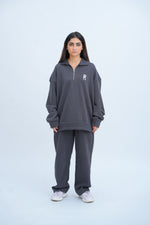 Grey Quarter Zipper Co-Ord (2 Sets)