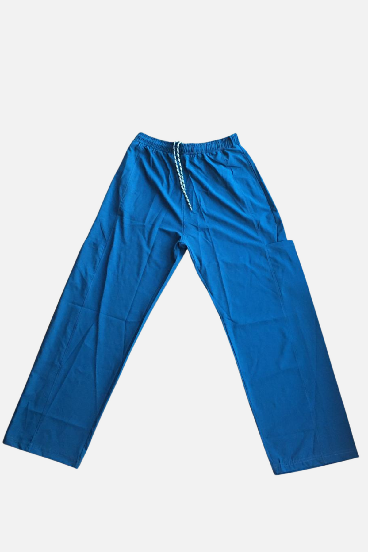 Urban Textured Trouser – Teal Blue