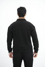 Black Quarter Zipper Co-Ord Set