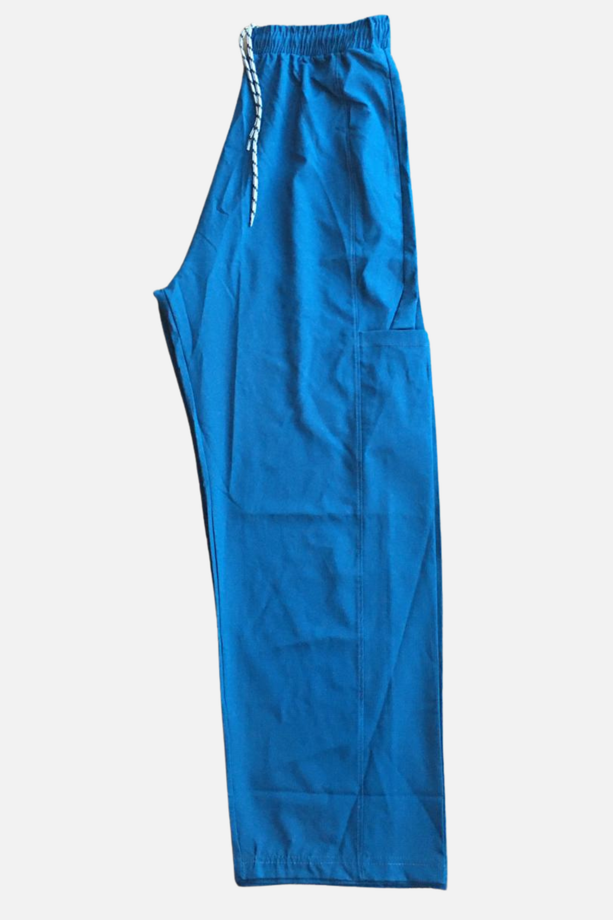 Urban Textured Trouser – Teal Blue