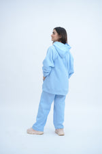 Blue Hoodie Co ord - women