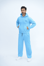 Blue Hoodie Co ord - men