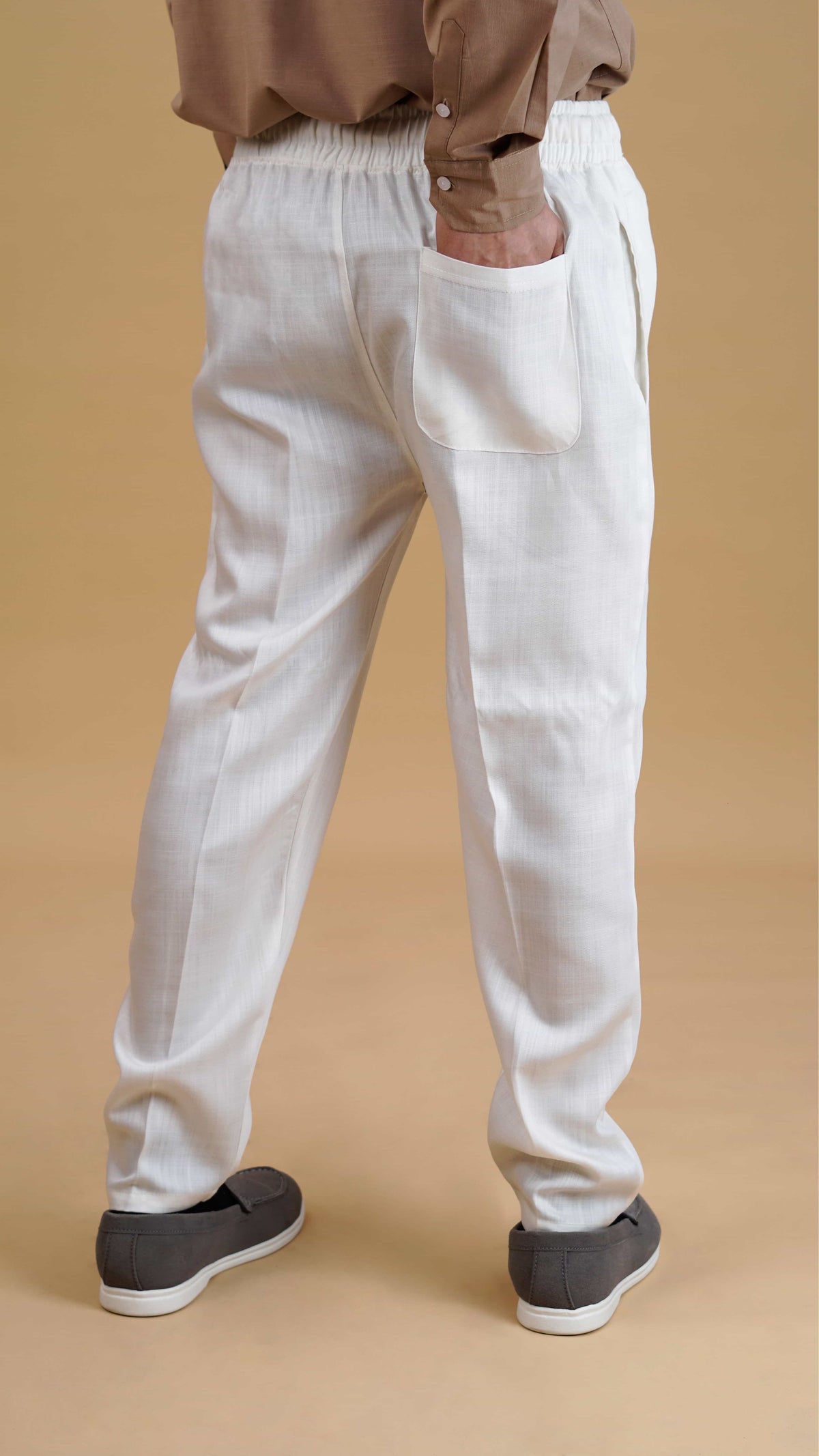 White Linen Trousers