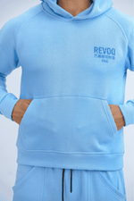 Blue Hoodie Co ord - men