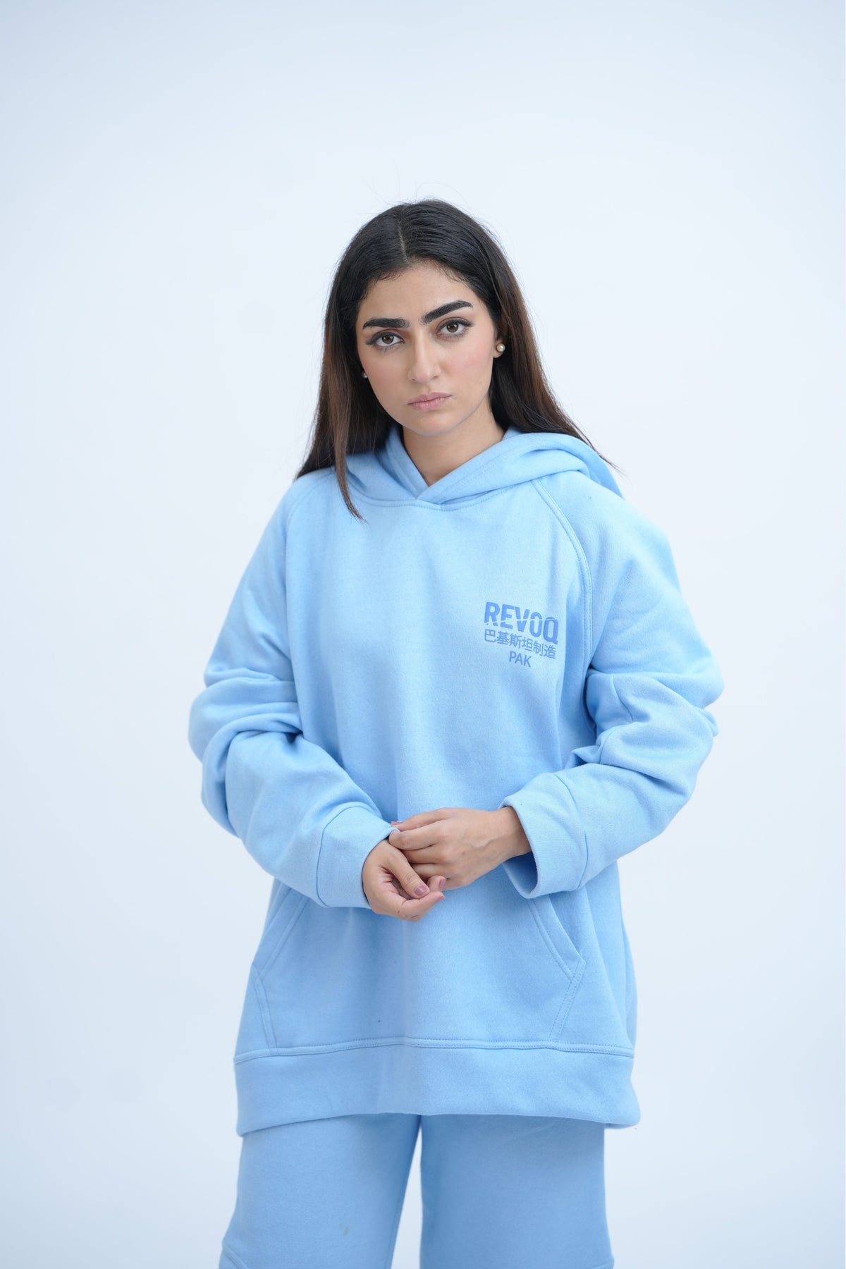 Blue Hoodie Co ord - women