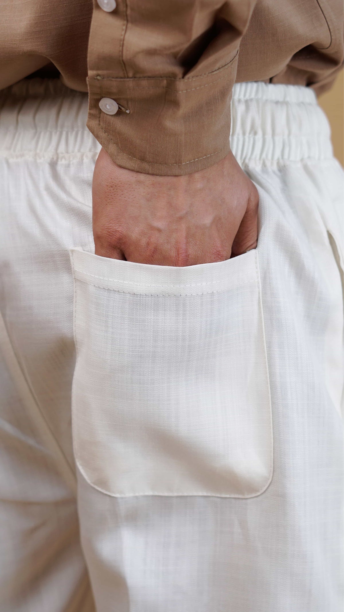 White Linen Trousers