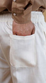 White Linen Trousers