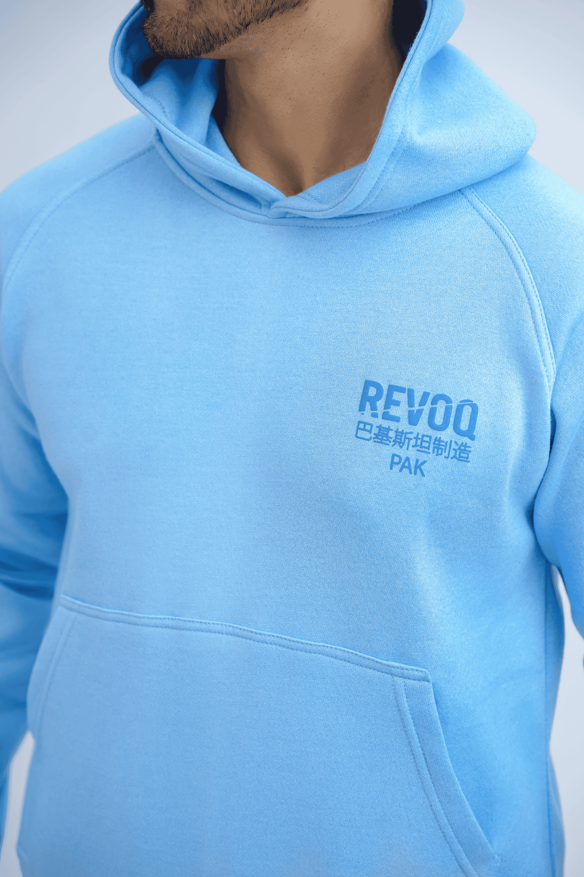Blue Hoodie Co ord - men