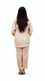 Cotton Slub Pale Cream Coord