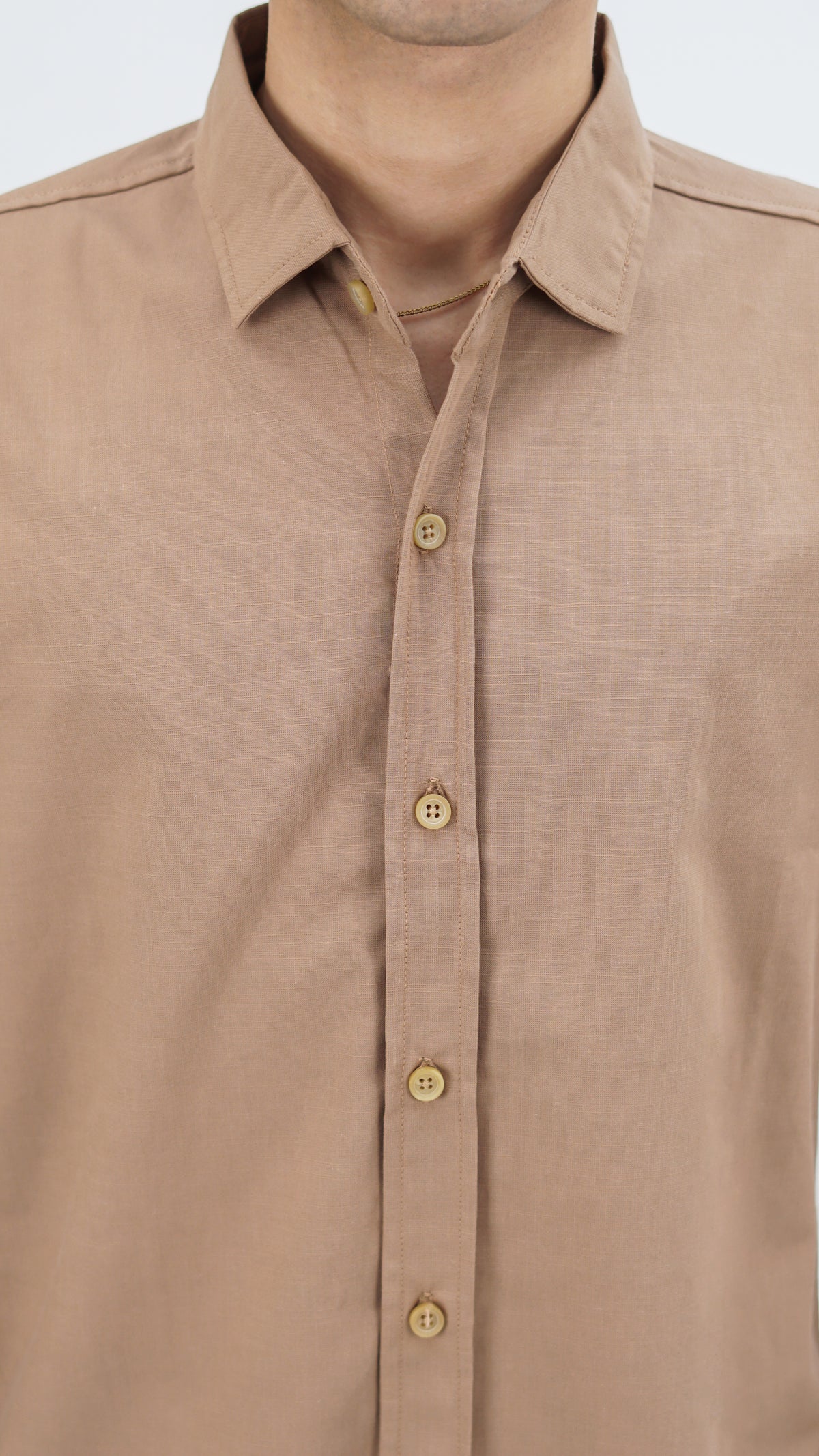 Irish Linen Khaki Shirt