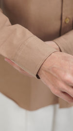 Irish Linen Khaki Shirt