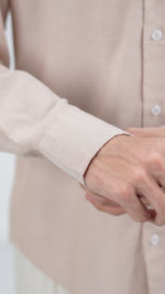 Irish Linen Stone Grey Shirt