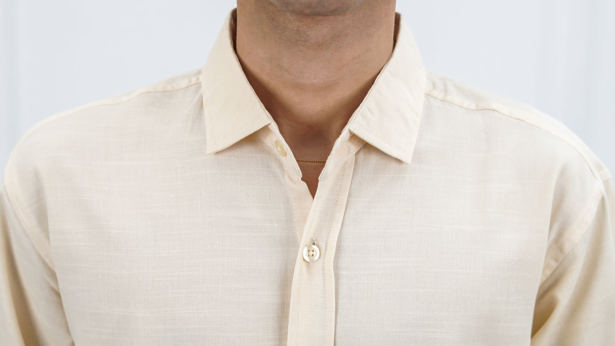Irish Linen Cream Shirt