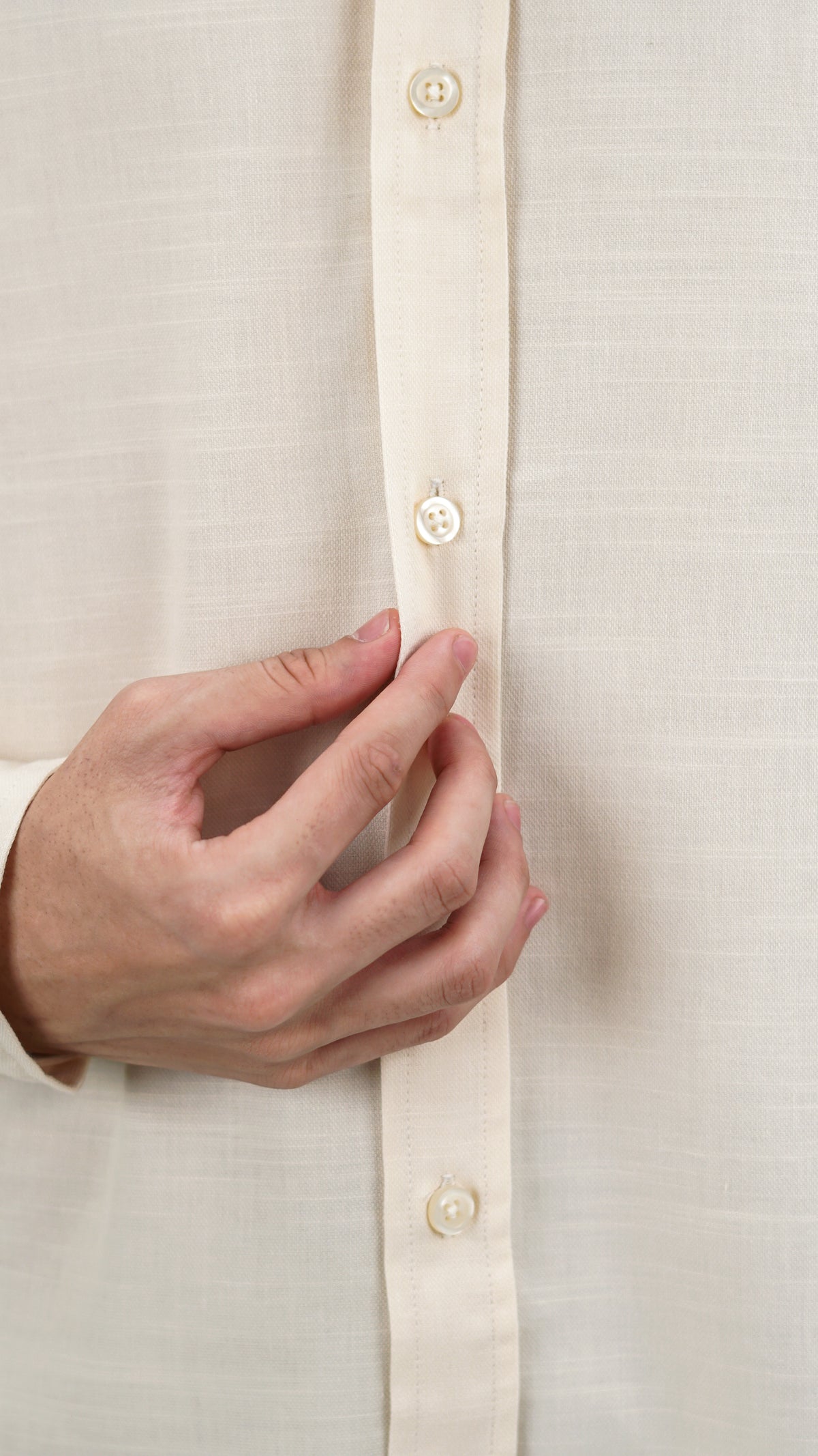 Irish Linen Cream Shirt