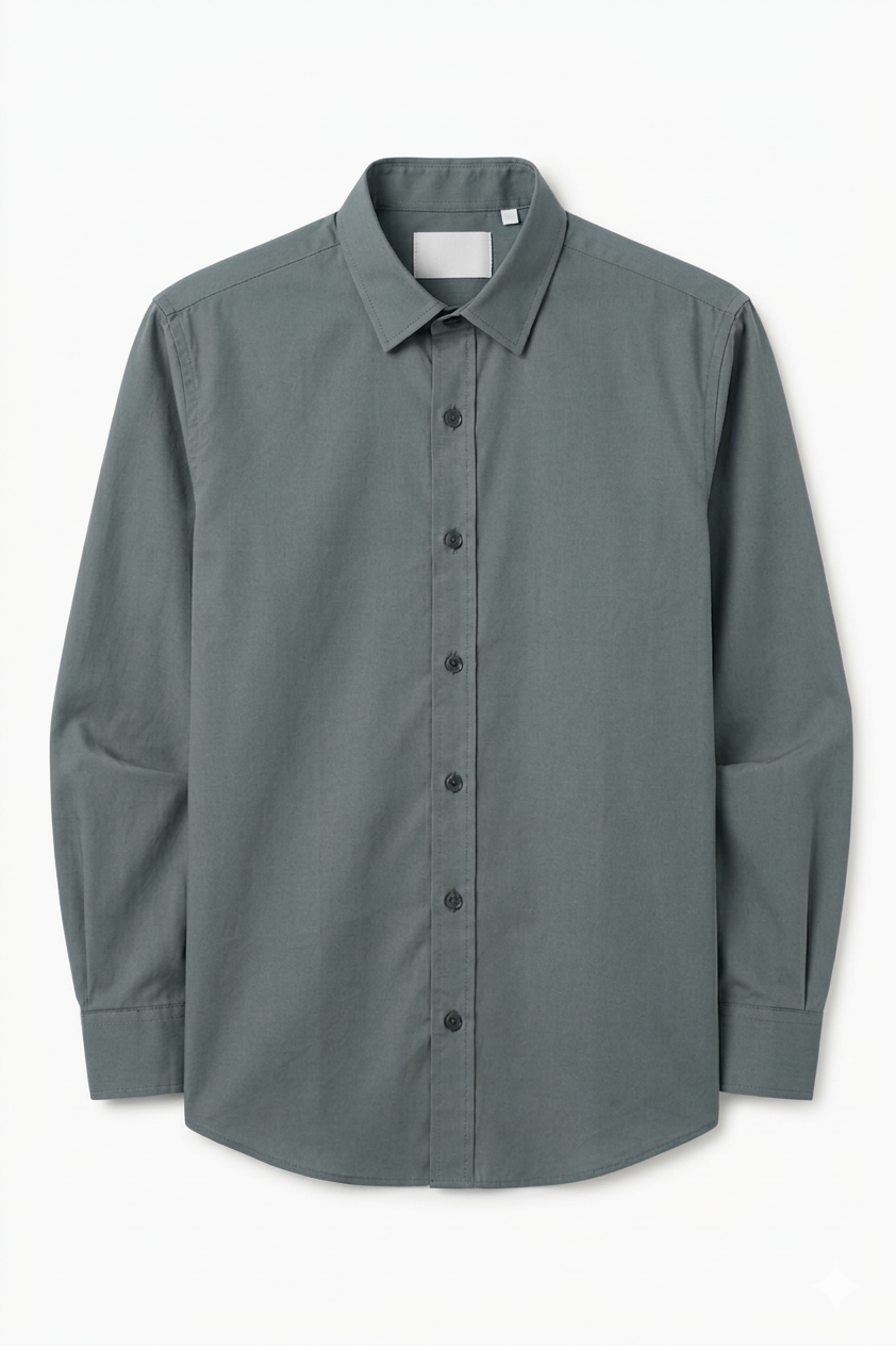 Irish Linen Teal Blue Shirt