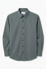 Irish Linen Teal Blue Shirt