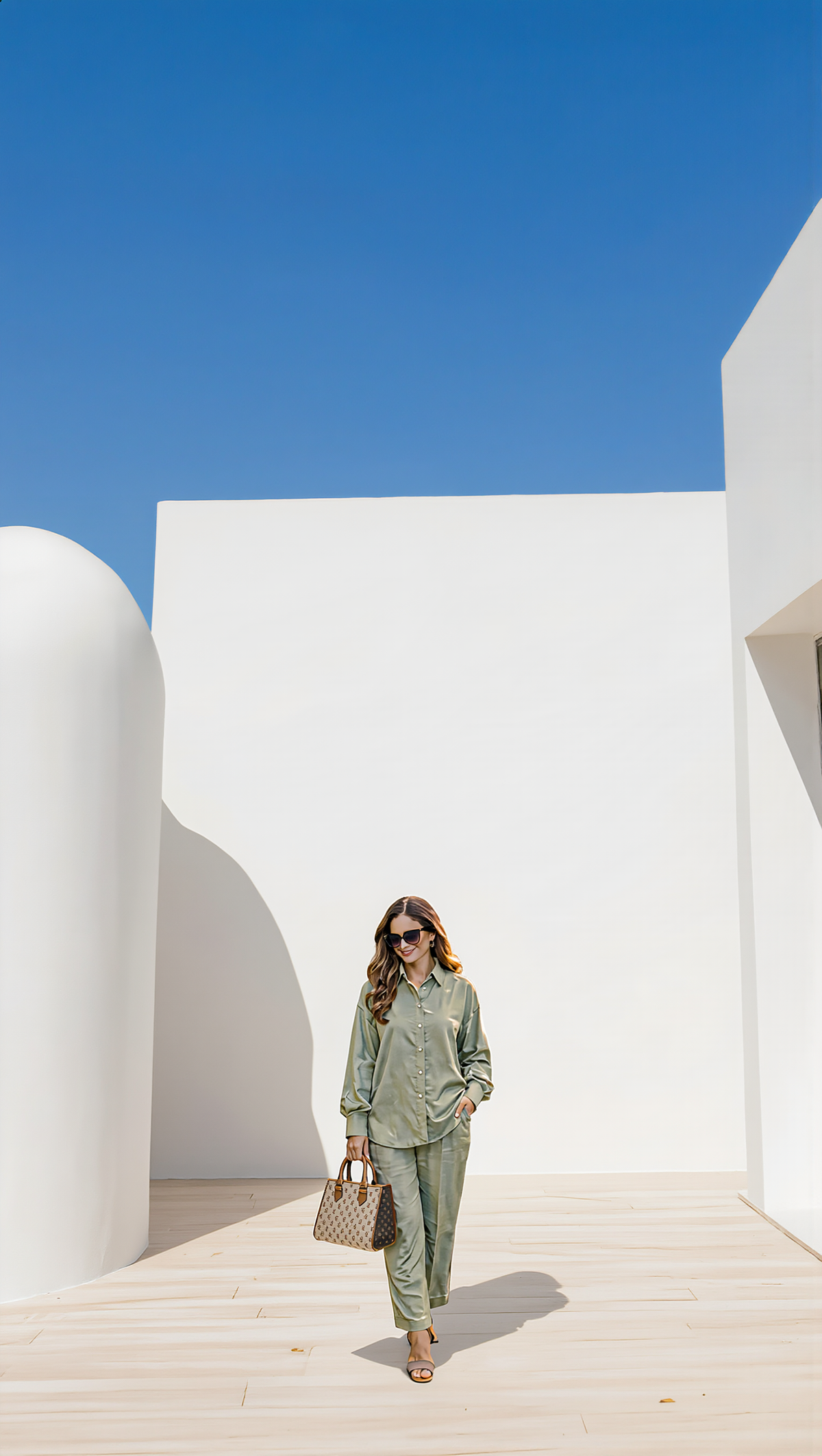 Cotton Slub Sage Green Coord